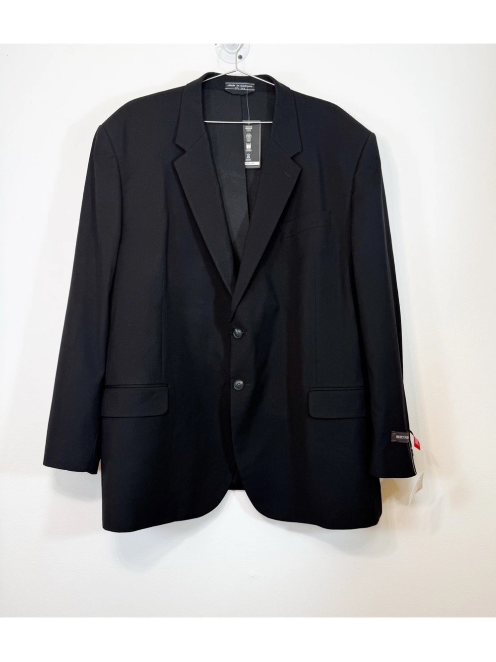 $259 New 52R Bert Pulitzer Men Blazer Black Classic Fit
